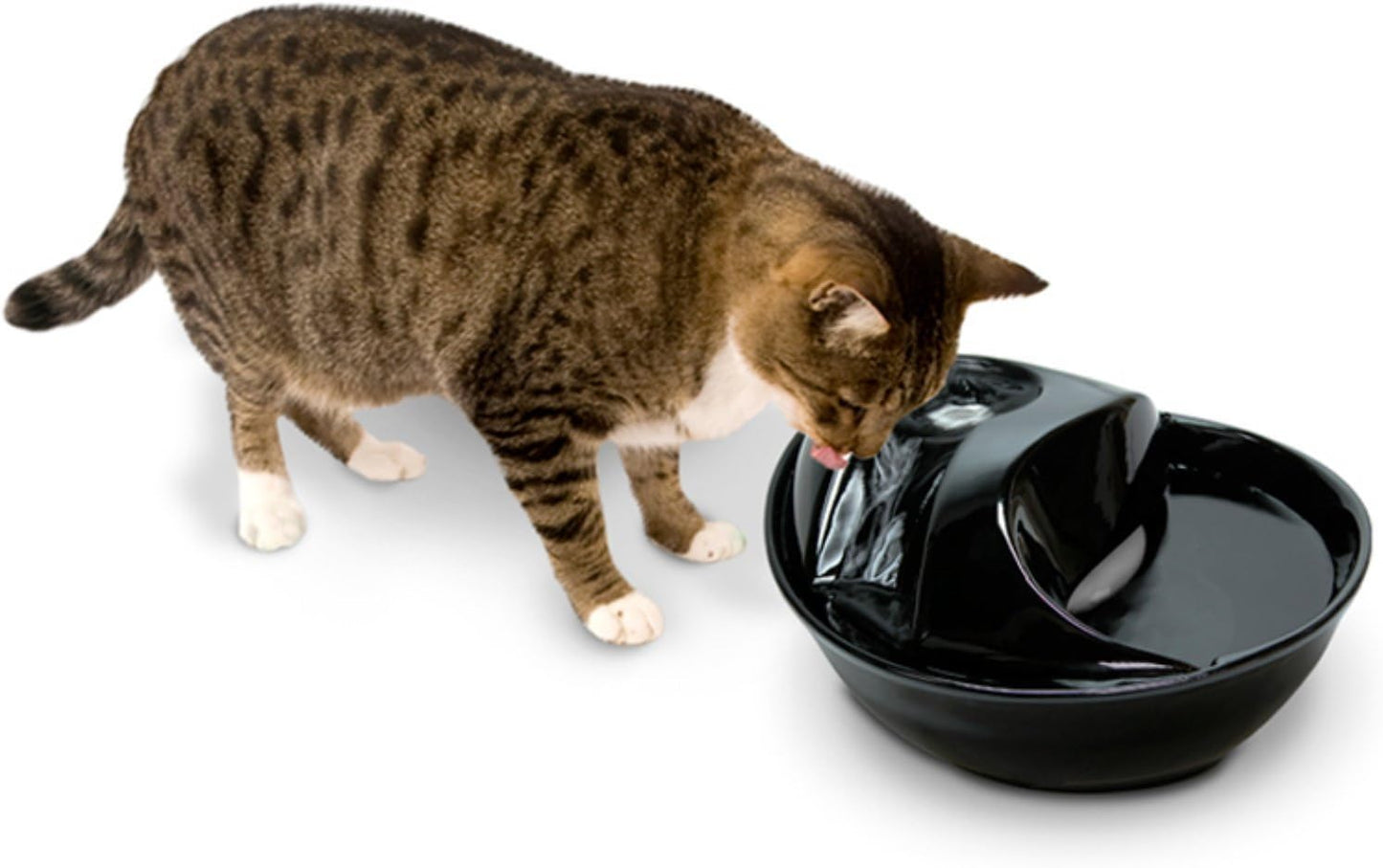 Raindrop White Ceramic Pet Drinking Fountain