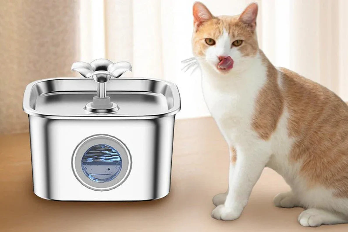 HEYBO Automatic Dog Dispenser Water Bowl Multiple Pets Water Fountain