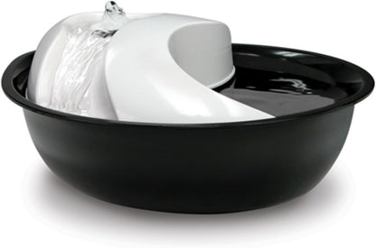 Raindrop White Ceramic Pet Drinking Fountain